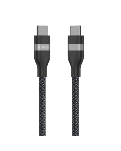 Cabo Anker USB-C para USB-C (1m, 240W, Revestimento Reciclado) Preto