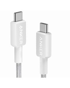 Anker Cabo 322 USB-C para USB-C (1,8m, Tran&ccedil;ado) Branco