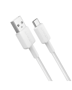Anker Cabo 322 USB-A para USB-C (1,8m, Tran&ccedil;ado) Branco